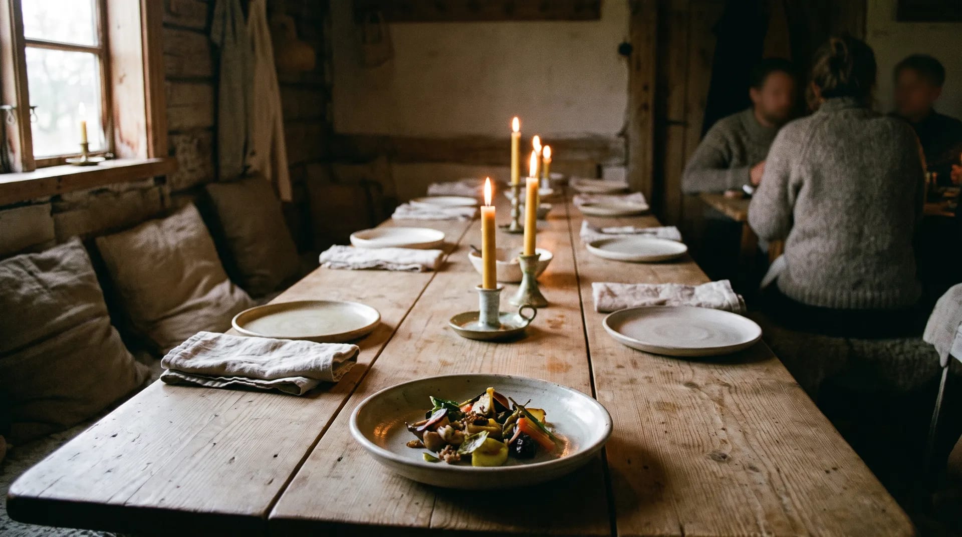 An evening being prepared at Hagby Test Kitchen, Hagby Gård
